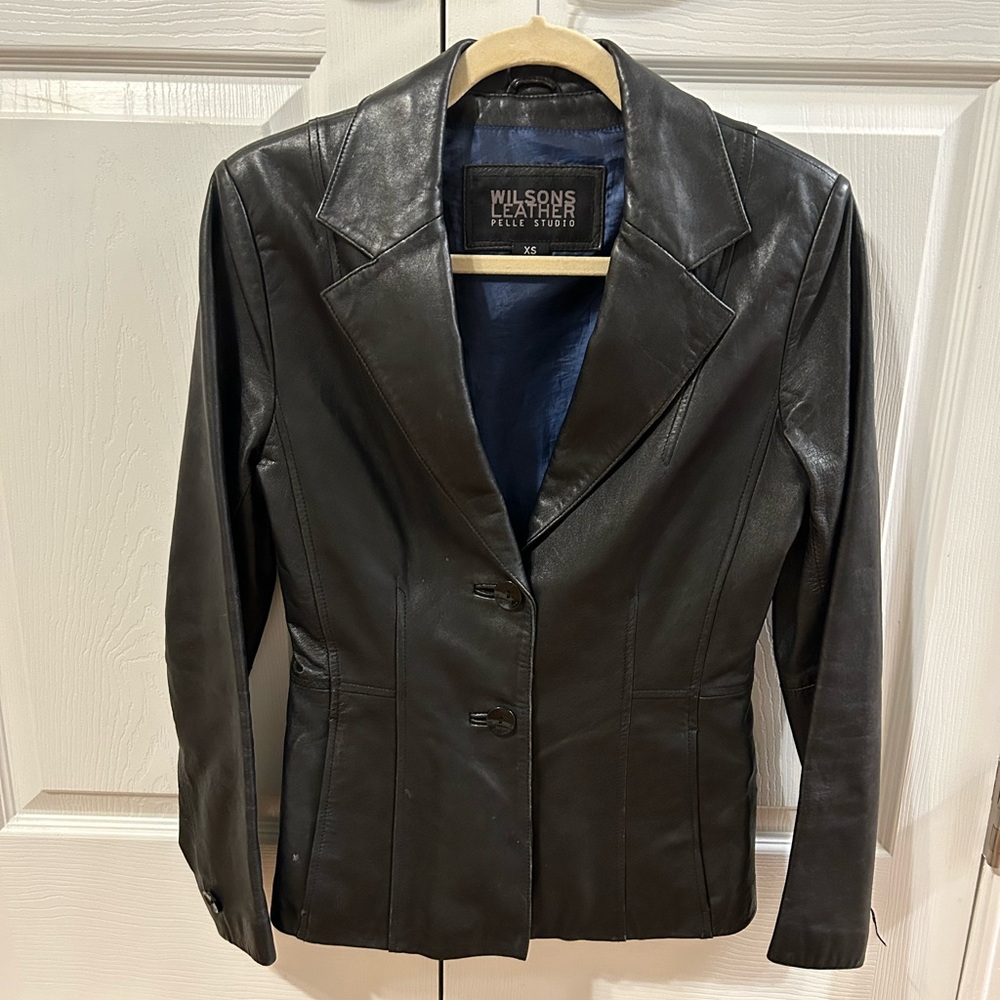 100% Leather Black Womens Jacket
